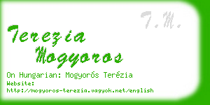 terezia mogyoros business card
