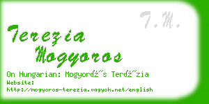 terezia mogyoros business card
